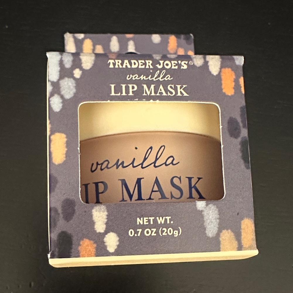 Trader Joe's Vanilla Lip Mask - Blue & Cream Packaging